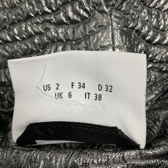 AKRIS PUNTO SILVER METALLIC TEXTURED JACQUARD JACKET - Picture 5 of 6